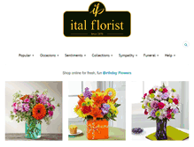 Tablet Screenshot of italflorist.com